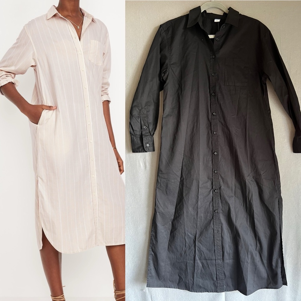 NWT Old Navy Midi Shirtdress XS